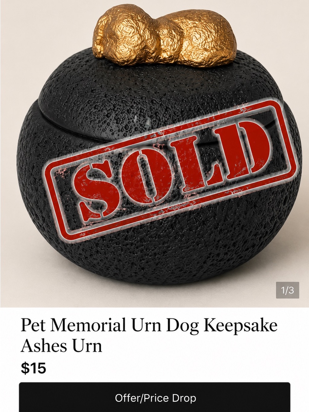 Pet Memorial Urn Dog Keepsake Ashes Urn